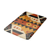 Afrikaanse design achtergrond in bruin en zwart badmat (Gekanteld)