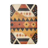 Afrikaanse design achtergrond in bruin en zwart badmat (Voorkant Verticaal)