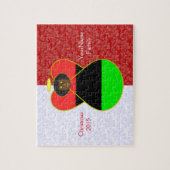 Afrikaanse Diaspora Engel Vlag Rood Wit Gepersonal Legpuzzel (Verticaal)