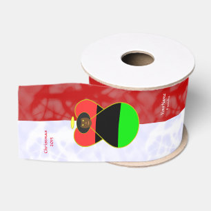 Afrikaanse Diaspora Engel Vlag Rood Wit Persoonlij Grosgrain Lint