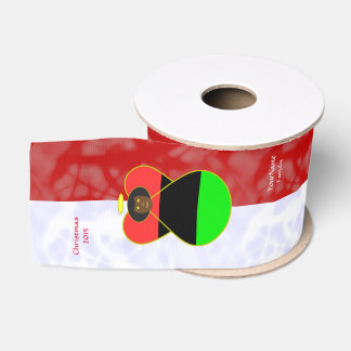 Afrikaanse Diaspora Engel Vlag Rood Wit Persoonlij Grosgrain Lint