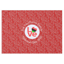 Afrikaanse Diaspora Hart Vlag LIEFDE Rood Geperson