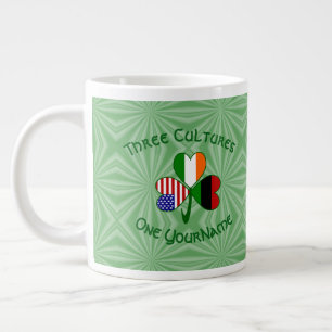 Afrikaanse Diaspora Iers-Amerikaanse Klaver Persoo Grote Koffiekop
