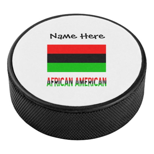 Afrikaanse diaspora of Amerikaanse vlag zwarte per Hockey Puck (3/4)