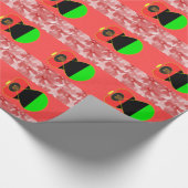 Afrikaanse Diaspora Vlag Engel Cadeaupapier (Hoek)