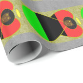 Afrikaanse diaspora vlag engel cadeaupapier (Rol Hoek)