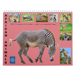 Afrikaanse dieren 12-maandenkalender kalender
