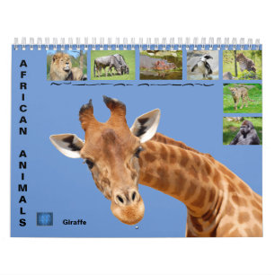 Afrikaanse dieren 12-maandenkalender kalender
