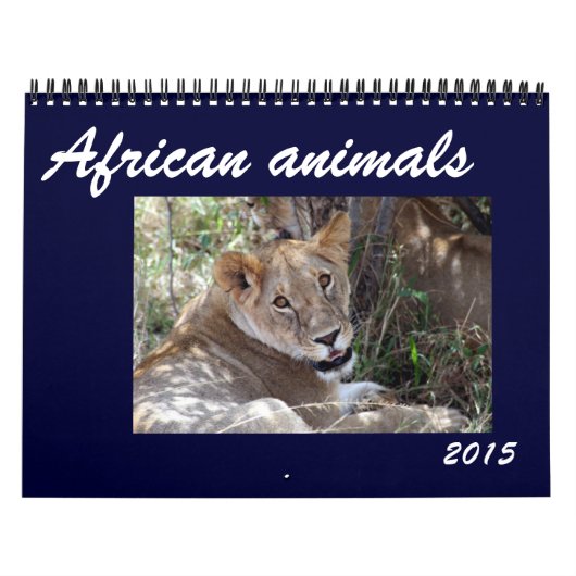 afrikaanse dieren 2015 kalender (Hoes)