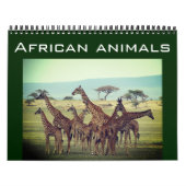 Afrikaanse dieren 2025 kalender (Hoes)