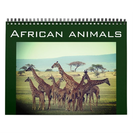 Afrikaanse dieren 2025 kalender (Hoes)