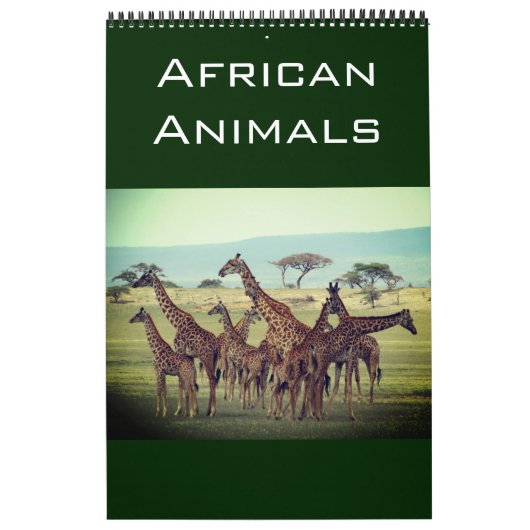 Afrikaanse dieren 2025 kalender (Hoes)