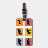 Afrikaanse dieren bagagelabel (Voorkant verticaal)