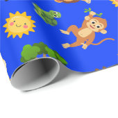 Afrikaanse dieren cadeaupapier (Rol Hoek)