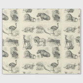 Afrikaanse dieren cadeaupapier (Vlak)