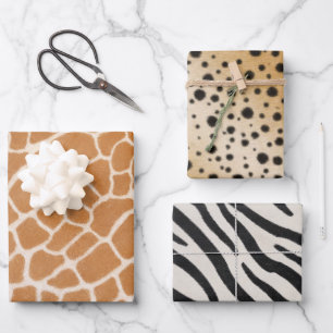 Afrikaanse dieren Collectie Realistisch Dierenblad Inpakpapier Vel