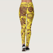 Afrikaanse dieren: Cultureel naadloos patroon. Leggings (Achterkant)
