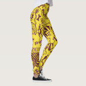 Afrikaanse dieren: Cultureel naadloos patroon. Leggings (Rechts)