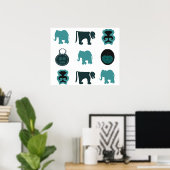 afrikaanse dieren en maskers poster (Thuiskantoor)
