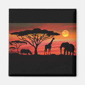 Afrikaanse dieren en zonneschijn magneet (Voorkant)