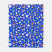 Afrikaanse dieren fleece deken (Voorkant)