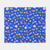 Afrikaanse dieren fleece deken (Voorkant (Horizontaal))