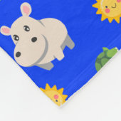 Afrikaanse dieren fleece deken (Hoek)