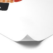 Afrikaanse dieren gekleurde abstracte gezichtskuns poster (Hoek)