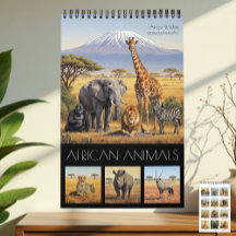 Afrikaanse Dieren Kalender 2027 / Afrikaanse Wilde