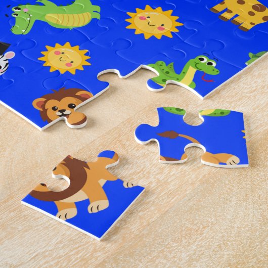 Afrikaanse dieren legpuzzel (Zijkant)