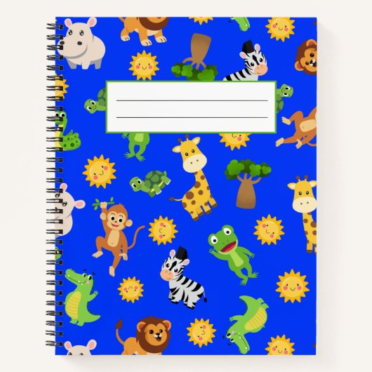 Afrikaanse Dieren Notitieboek (Voorkant)
