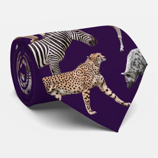 Afrikaanse dieren stropdas (Opgerold)