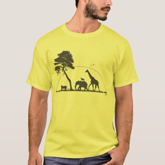 Afrikaanse dieren t-shirt (Voorkant)
