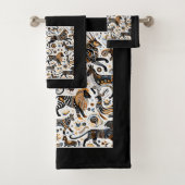 Afrikaanse dieren Tribal Tribe Pattern Bad Handdoek (Insitu)