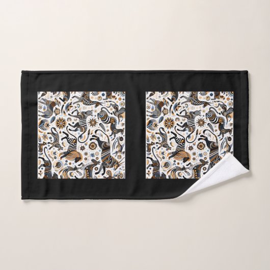 Afrikaanse dieren Tribal Tribe Pattern Bad Handdoek (Handdoek)