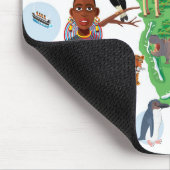 Afrikaanse dierenkaart muismat (Hoek)