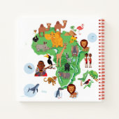 Afrikaanse dierenkaart notitieboek (Achterkant)