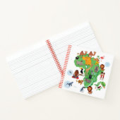 Afrikaanse dierenkaart notitieboek (Binnen)