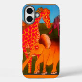 Afrikaanse dierenkunstprint Case-Mate iPhone case (Achterkant)