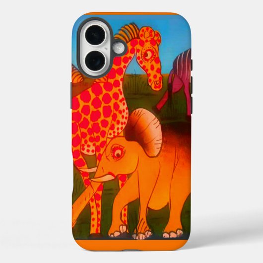 Afrikaanse dierenkunstprint Case-Mate iPhone case (Achterkant)