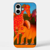 Afrikaanse dierenkunstprint Case-Mate iPhone case (Achterkant)