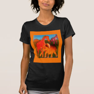 Afrikaanse dierenkunstprint t-shirt
