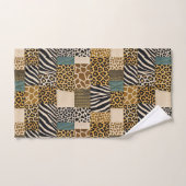 Afrikaanse dierenprint patchwork ontwerp handdoeke bad handdoek (Handdoek)