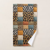 Afrikaanse dierenprint patchwork ontwerp handdoeke bad handdoek (Handdoek)