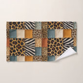 Afrikaanse dierenprint patchwork ontwerp handdoeke bad handdoek (Handdoek)