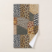 Afrikaanse dierenprint patchwork ontwerp handdoeke bad handdoek (Handdoek)