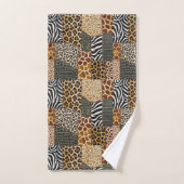 Afrikaanse dierenprint patchwork ontwerp handdoeke bad handdoek (Handdoek)