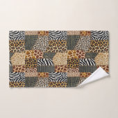 Afrikaanse dierenprint patchwork ontwerp handdoeke bad handdoek (Handdoek)