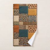 Afrikaanse dierenprint patchwork ontwerp handdoeke bad handdoek (Handdoek)