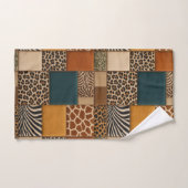 Afrikaanse dierenprint patchwork ontwerp handdoeke bad handdoek (Handdoek)